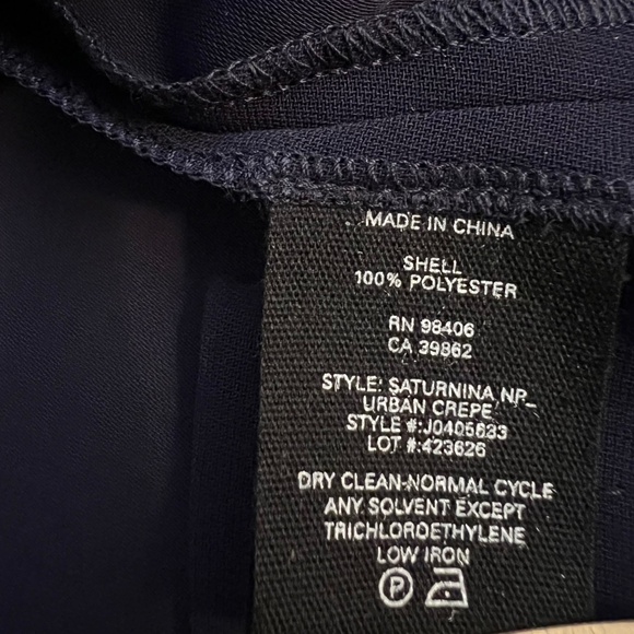 Theory Saturnina NP Shift Dress, Storm Navy, Size P (XS) , NWT - Picture 10 of 11
